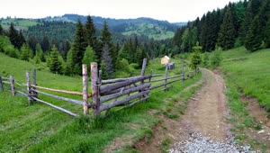 Stock Video Fence Of A Ranch In The Mountains Live Wallpaper For PC