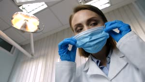 Stock Video Female Dentist Examining Teeth Live Wallpaper For PC