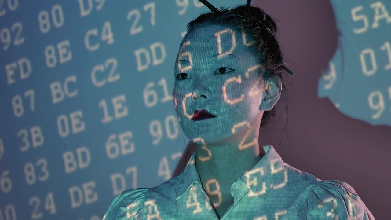 Download Stock Video Female Cyborg Being Programmed Live Wallpaper For PC