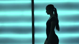 Stock Video Female Contemporary Dancer Slow Dancing In Studio Live Wallpaper For PC