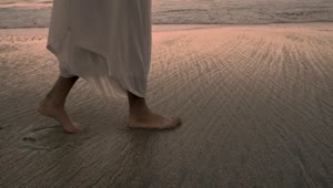 Stock Video Feet Walking On The Beach Live Wallpaper For PC