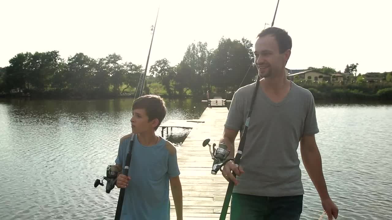 Download Stock Video Father And Son On A Fishing Trip Live Wallpaper For PC