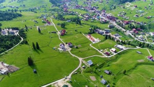 Stock Video Farmer Village Aerial Shot Live Wallpaper For PC