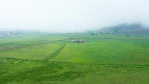 Stock Video Farm Fields In An Aerial View On A Cloudy Day Live Wallpaper For PC