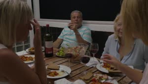 Stock Video Family Toasting At The Dinner Table Live Wallpaper For PC