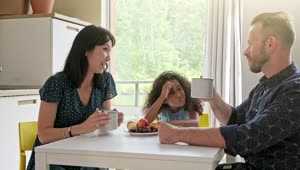 Stock Video Family Having Breakfast At Home Live Wallpaper For PC