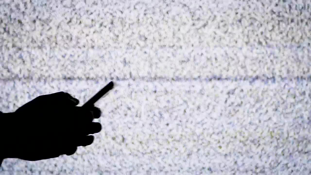 Download Stock Video Hand Texting With Tv Static In The Background Live Wallpaper For PC