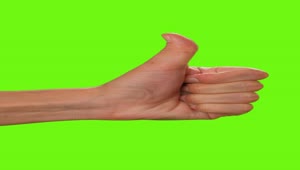 Stock Video Hand Of A Person Raising The Thumb On A Green Live Wallpaper For PC