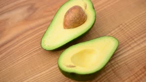 Stock Video Halved Avocado On A Table Live Wallpaper For PC