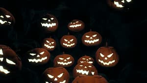 Stock Video Halloween Sign And Evil Pumpkins Falling Live Wallpaper For PC