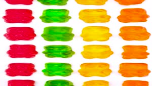 Stock Video Gummy Bears Lined Up On A White Background Live Wallpaper For PC