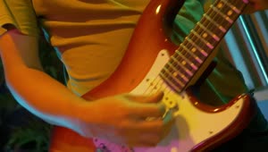 Stock Video Guitarist Performing A Song Spinning View Live Wallpaper For PC