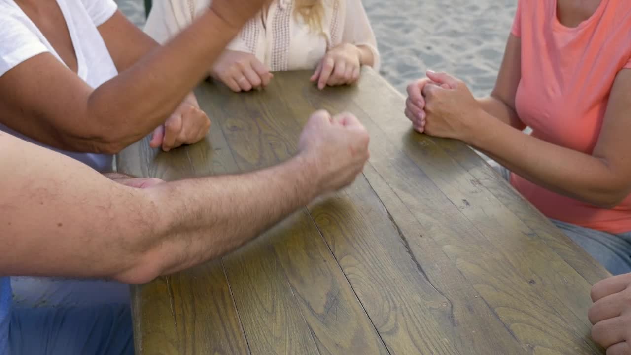 Download Stock Video Group Making A Hand Tower Live Wallpaper For PC