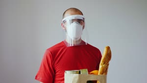 Stock Video Grocery Delivery Man During Covid  Pandemic Live Wallpaper For PC