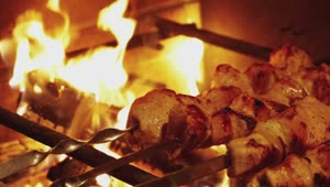 Stock Video Grilling Skewers Live Wallpaper For PC