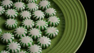 Stock Video Greens Spermints On A Green Plate Rotating Live Wallpaper For PC