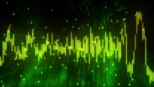 Stock Video Green Virtual Musical Waveform Live Wallpaper For PC