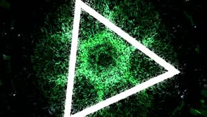 Stock Video Green Triangular Cyberpunk Universe Live Wallpaper For PC