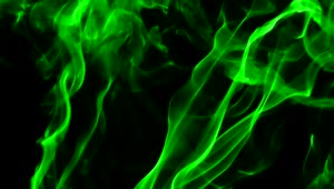 Stock Video Green Smoke On Black Background Live Wallpaper For PC