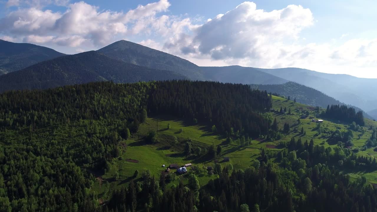 Download Stock Video Green Mountainous Valley During A Sunny Summer Live Wallpaper For PC