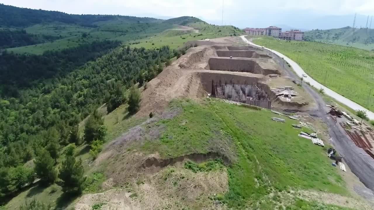 Download Stock Video Green Fields By A Construction Site Live Wallpaper For PC