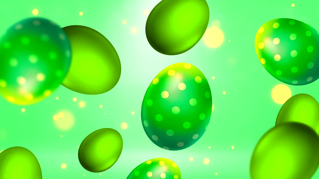 Download Stock Video Green Easter Eggs Animation Live Wallpaper For PC