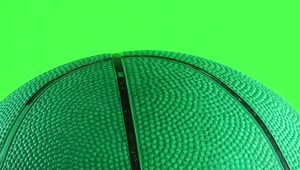 Stock Video Green Basketball On Chroma Key Background Live Wallpaper For PC
