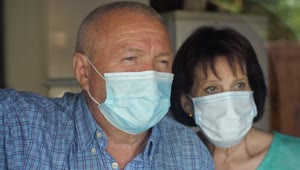 Stock Video Grandparents Wearing Masks Live Wallpaper For PC