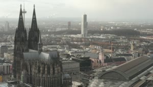 Stock Video Gothic Cathedral And Train Station In Berlin Live Wallpaper For PC