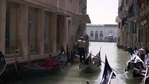 Stock Video Gondolas On A River Live Wallpaper For PC