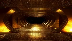 Stock Video Golden Tunnel With Religious Concept Live Wallpaper For PC