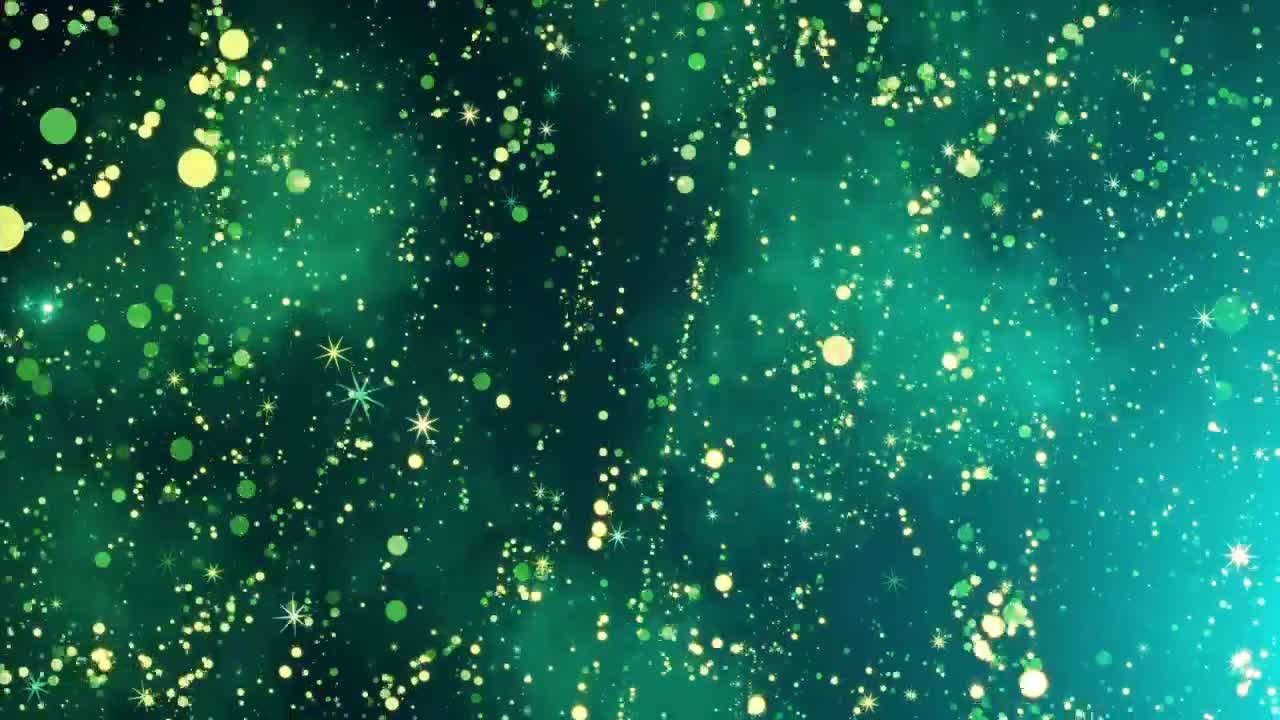Download Stock Video Golden Stars Rotating On Green Background Live Wallpaper For PC