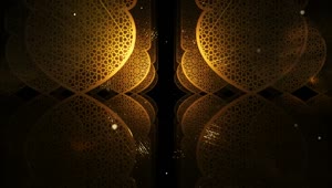 Stock Video Gold Ramadan Kareem Pattern Forms Title Video Live Wallpaper For PC