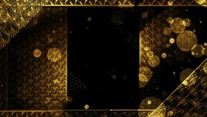 Stock Video Gold Decorations And Glitter Particles Tunnel D Live Wallpaper For PC