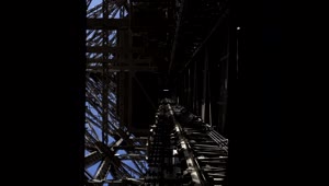 Stock Video Going Up The Eiffel Tower In The Elevator Live Wallpaper For PC