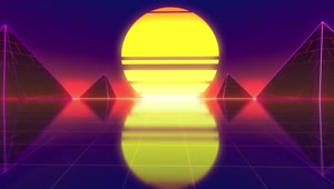 Stock Video Going Toward The Sun On A Cyberpunk World Live Wallpaper For PC