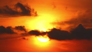 Stock Video Glowing Sun Behind The Clouds Live Wallpaper For PC