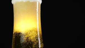 Stock Video Glass Of Beer On A Black Background In Detail Live Wallpaper For PC