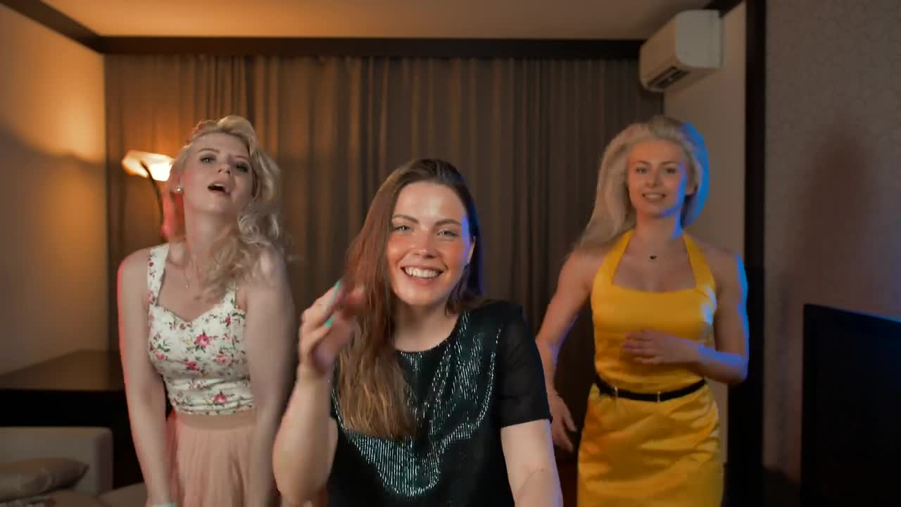 Download Stock Video Girls Dancing Happily In A Room Live Wallpaper For PC