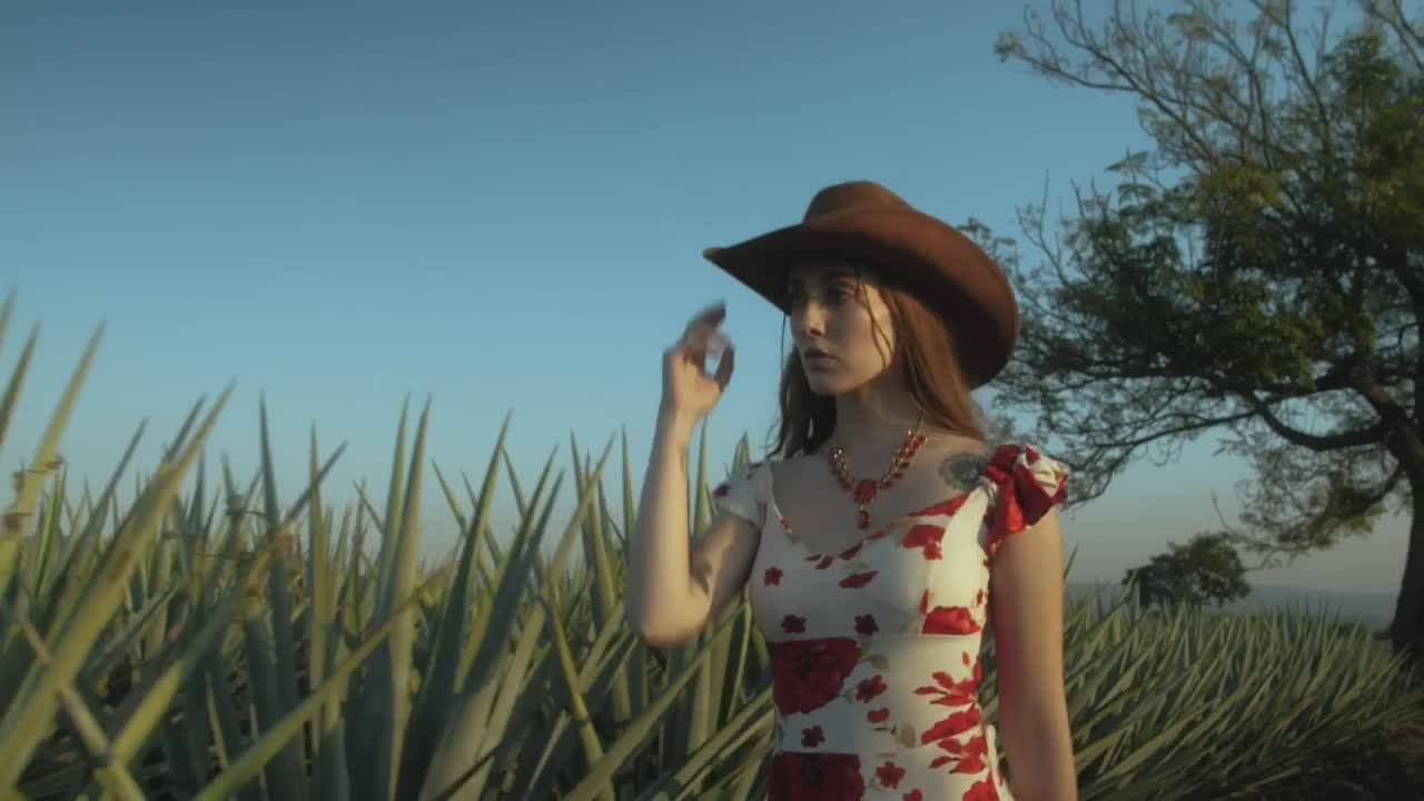 Download Stock Video Girl With Mexican Style Walking Through A Ranch 4238 Live Wallpaper For PC