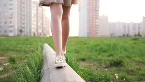 Stock Video Girl Walking On A Concrete Slab Live Wallpaper For PC