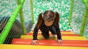 Stock Video Girl Playing In An Indoor Park Live Wallpaper For PC