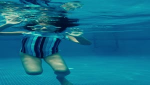 Stock Video Girl Playing In A Pool Underwater Live Wallpaper For PC