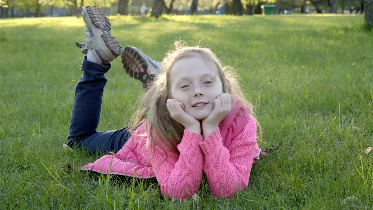 Download Stock Video Girl Laying Down In The Park Live Wallpaper For PC