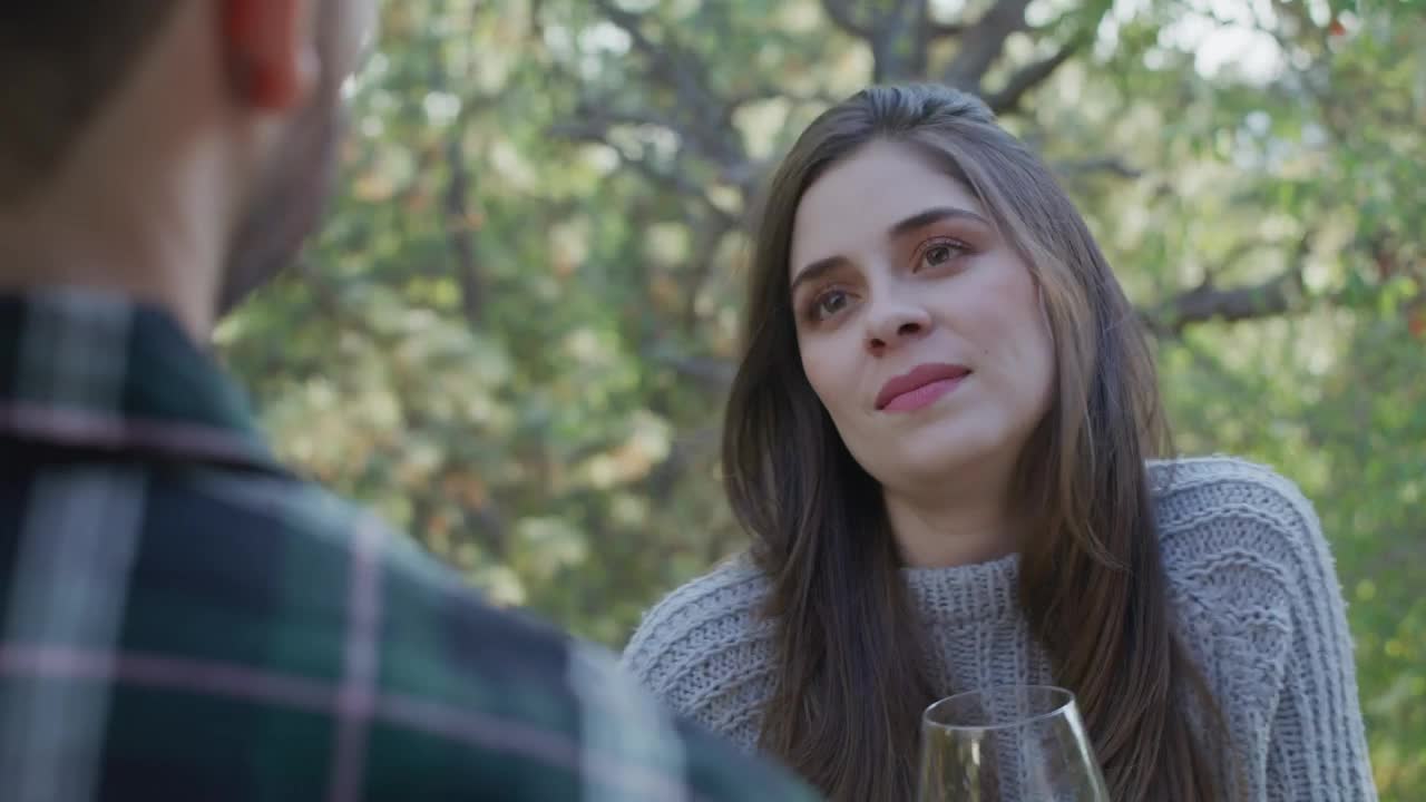Download Stock Video Girl Drinking A Glass Of Wine With A Man Live Wallpaper For PC