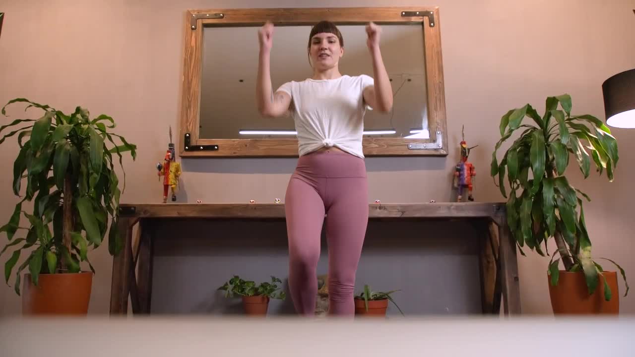 Download Stock Video Girl Doing Exercise Lively And Happy Live Wallpaper For PC