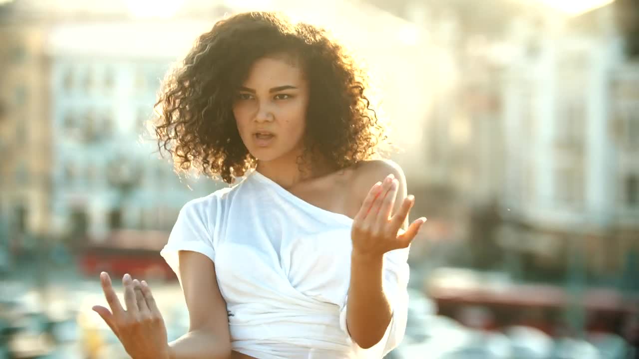 Download Stock Video Girl Dancing On A Sunny Afternoon Close Up Live Wallpaper For PC