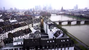Stock Video German City During Winter High Shot Live Wallpaper For PC
