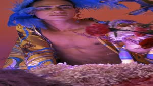 Stock Video Gay Boy In Makeup Appreciating A Flower Arrangement Live Wallpaper For PC