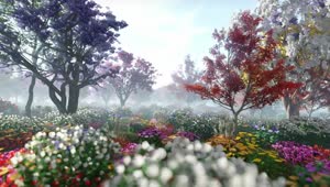Stock Video Garden Of Eden Full Of Flowers And Trees Live Wallpaper For PC